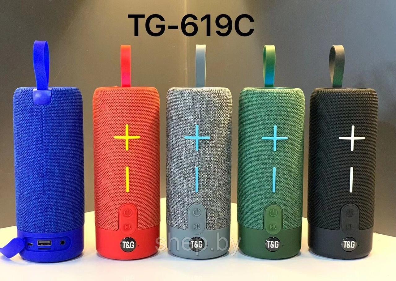 Bluetooth колонка T&G TG-619C с подсветкой Цвет: черный, красный, синий, серый, зеленый - фото 1 - id-p208852959