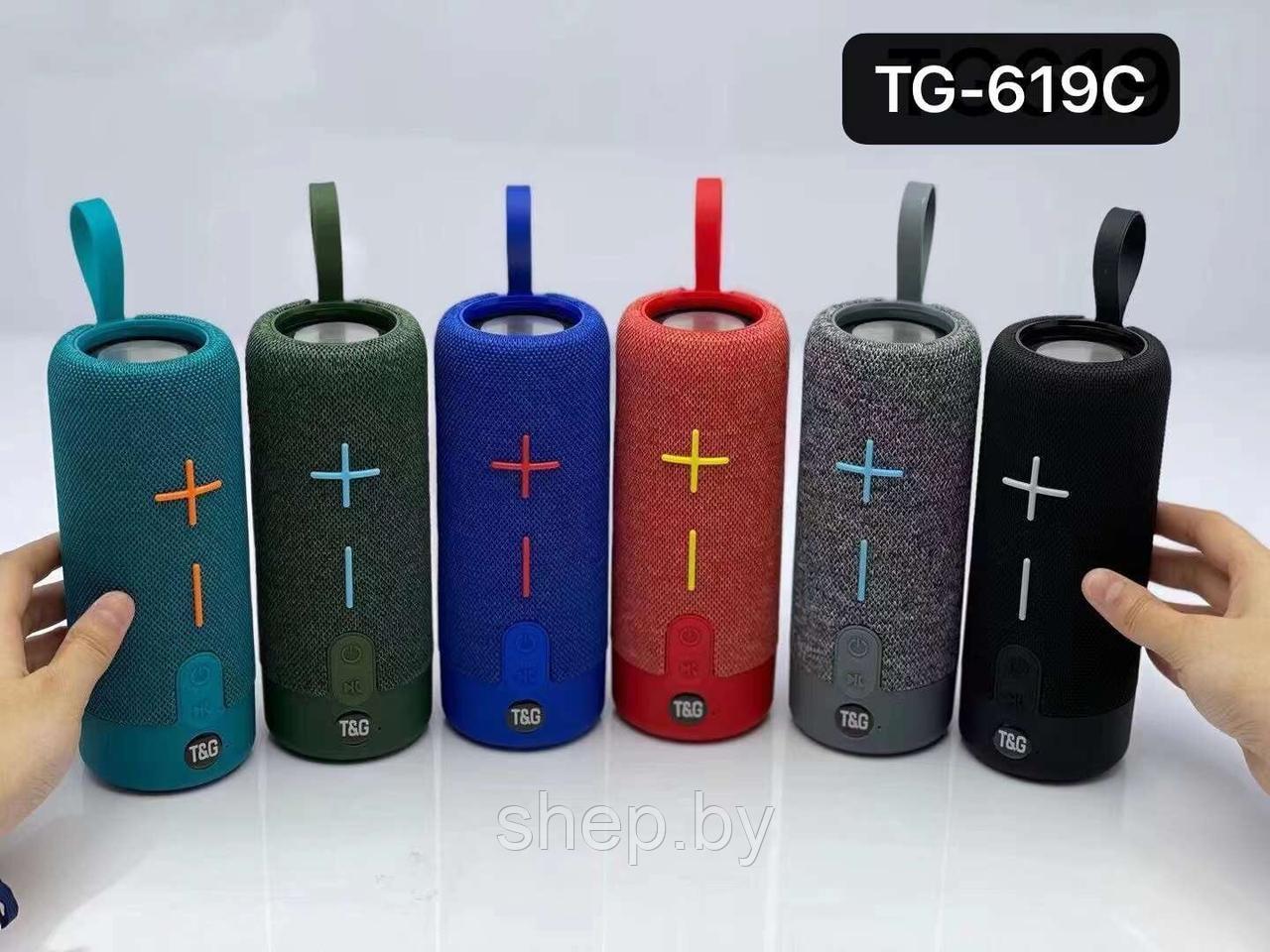 Bluetooth колонка T&G TG-619C с подсветкой Цвет: черный, красный, синий, серый, зеленый - фото 5 - id-p208852959