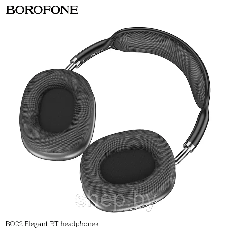 Беспроводные наушники Borofone BO22 полноразмерные цвет: серебристый, синий, черный NEW!!! - фото 3 - id-p208854135