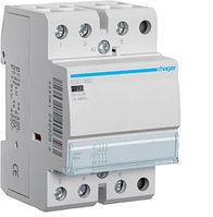 Контактор для проводок 63A/230V, 3НO, 3-модуля Hager