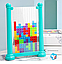 Игра - головоломка тетрис 3D 72 детали Tetris Puzzle Game в планшете / Новая настольная игра - пазл 3 Голубой, фото 2