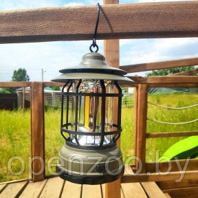 Многофункциональный подвесной походный фонарь в стиле ретро Camping Lamp Зеленый - фото 1 - id-p208779802