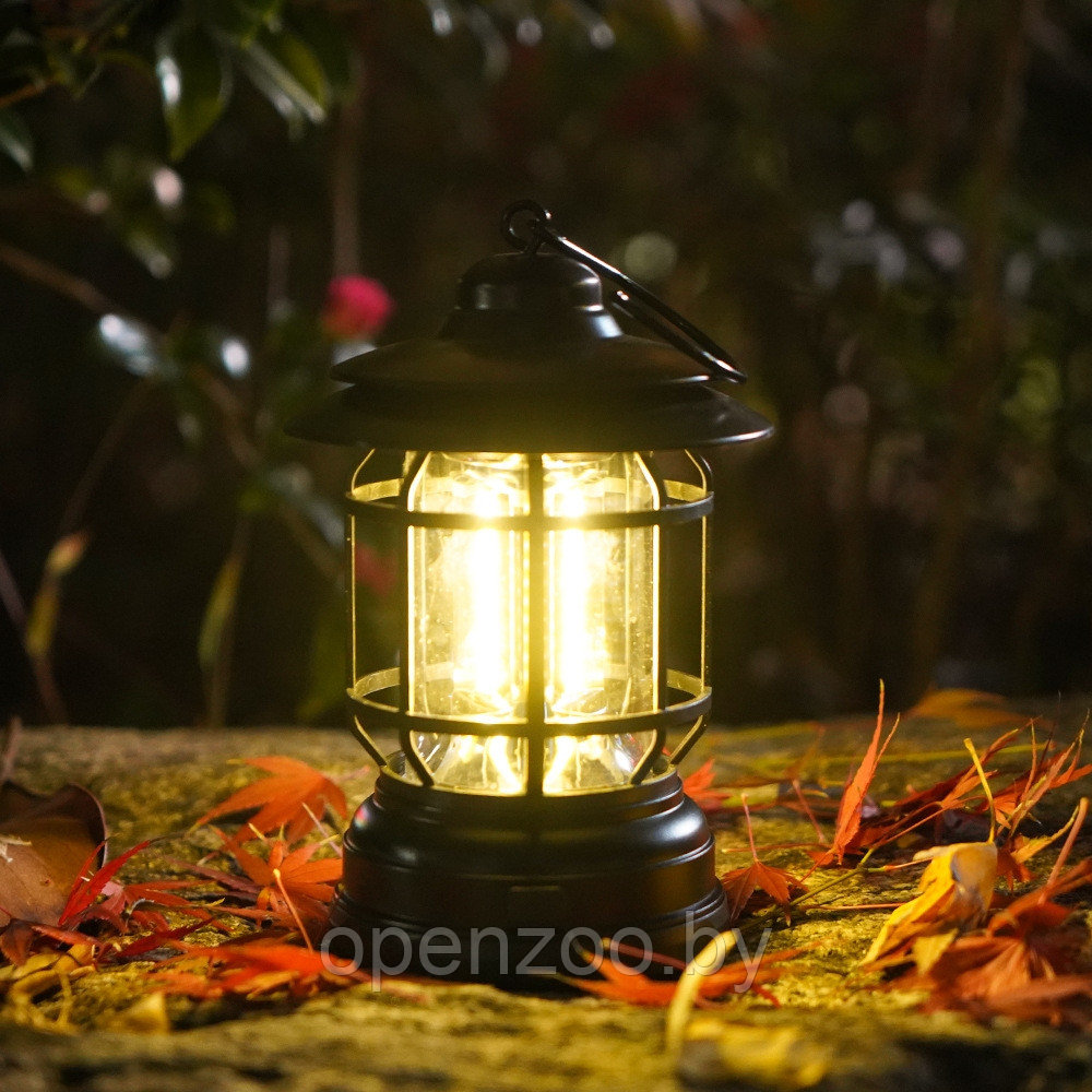 Многофункциональный подвесной походный фонарь в стиле ретро Camping Lamp Зеленый - фото 9 - id-p208779802