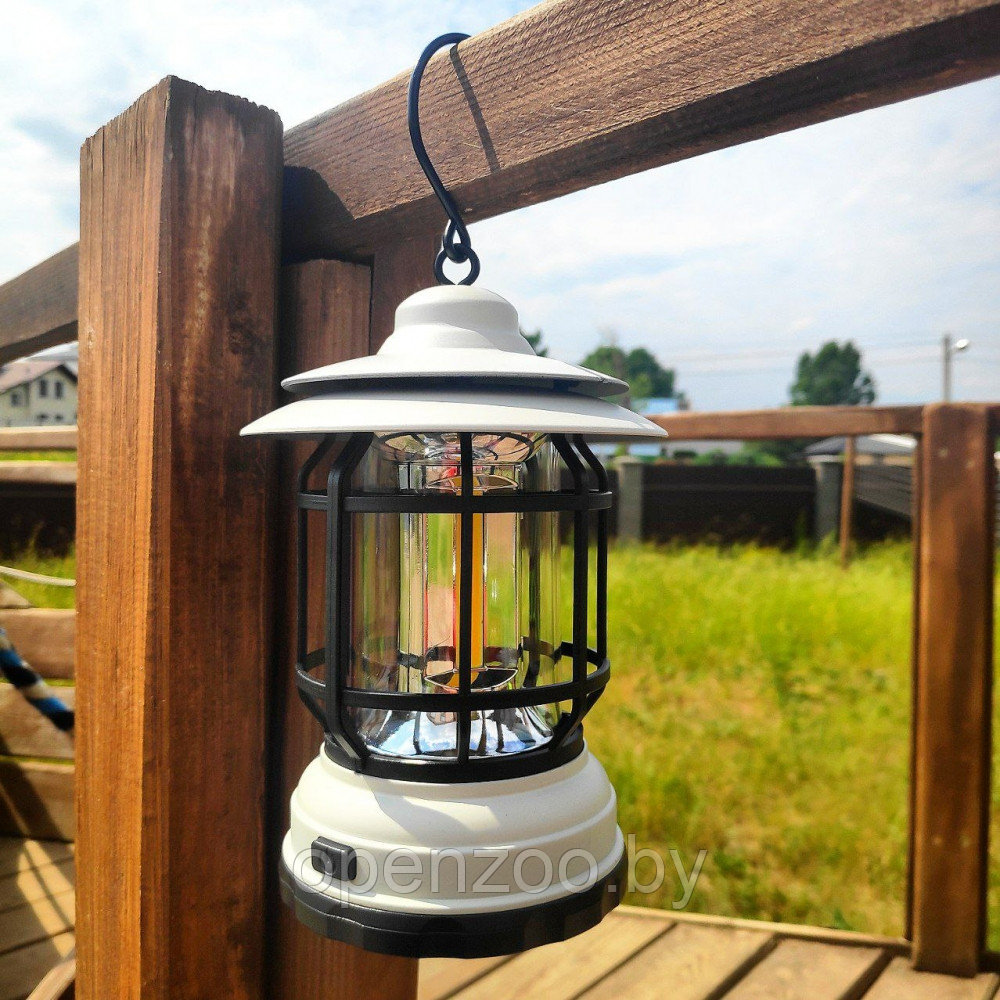 Многофункциональный подвесной походный фонарь в стиле ретро Camping Lamp Черный - фото 8 - id-p208779803
