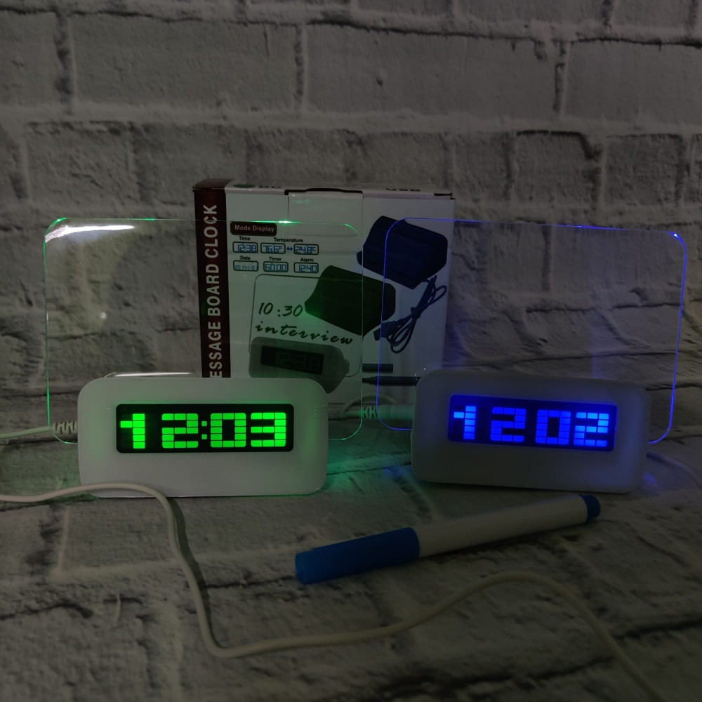 Креативные LED Часы-Будильник HIGHSTAR Зелёный - фото 9 - id-p93844845