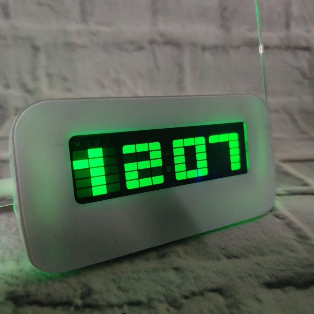 Креативные LED Часы-Будильник HIGHSTAR Зелёный - фото 3 - id-p109389925