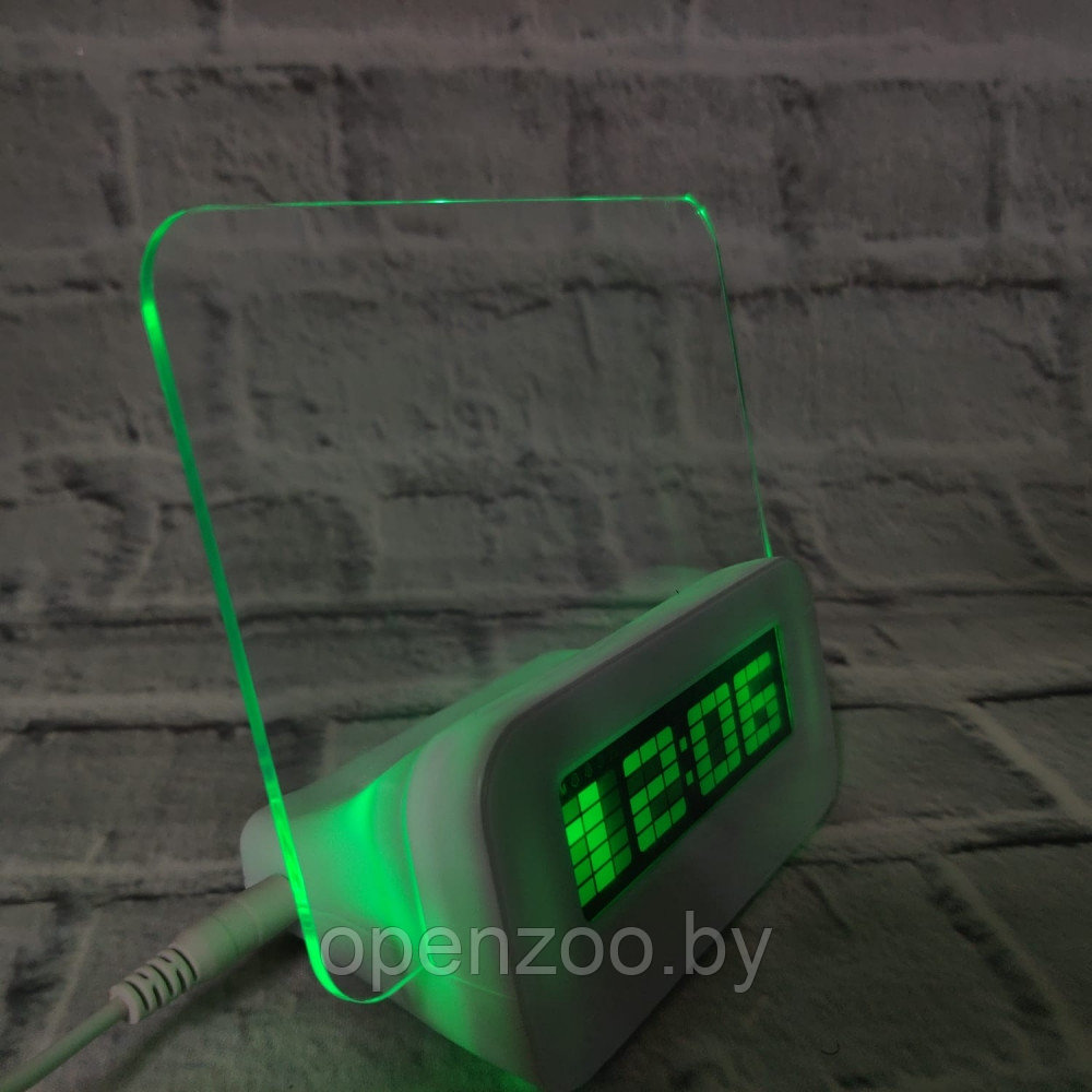 Креативные LED Часы-Будильник HIGHSTAR Зелёный - фото 7 - id-p93039183