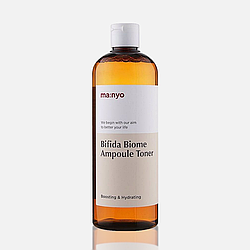 400 мл. Ампульный укрепляющий тонер с бифидобактериями Manyo Bifida Biome Ampoule Toner