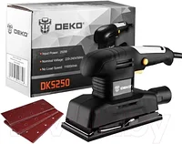 Вибрационная шлифовальная машина Deko DKS250 / 063-4199