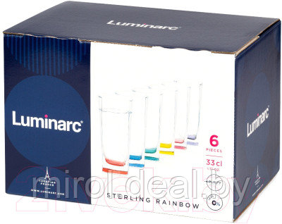 Набор стаканов Luminarc Sterling Rainbow N0779 - фото 9 - id-p208881843