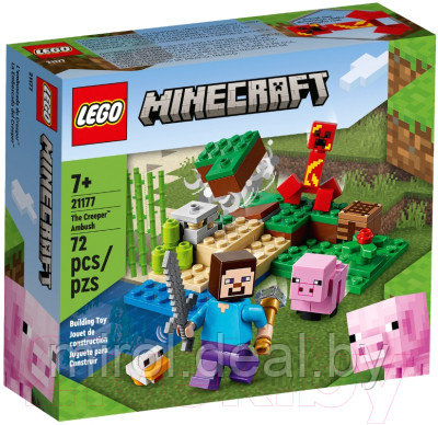 Конструктор Lego Minecraft Засада Крипера 21177 - фото 1 - id-p208886180