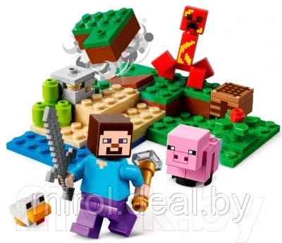 Конструктор Lego Minecraft Засада Крипера 21177 - фото 3 - id-p208886180