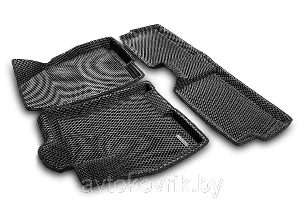 Автомобильные коврики для EXEED LX EVA Euromat 3D, Черный
