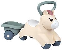 Детский транспорт Smoby Little - Первый Pony Ride-On с прицепом/ Каталка для детей - Смоби 140502