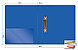 Папка на 2 D-кольца Бюрократ, 40 мм., пластик, 0.8 мм., синяя, арт.0840/2DBLU, фото 4