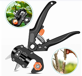 Прививочный секатор Professional grafting tool (прививочная лента + 3 насадки в комплекте)