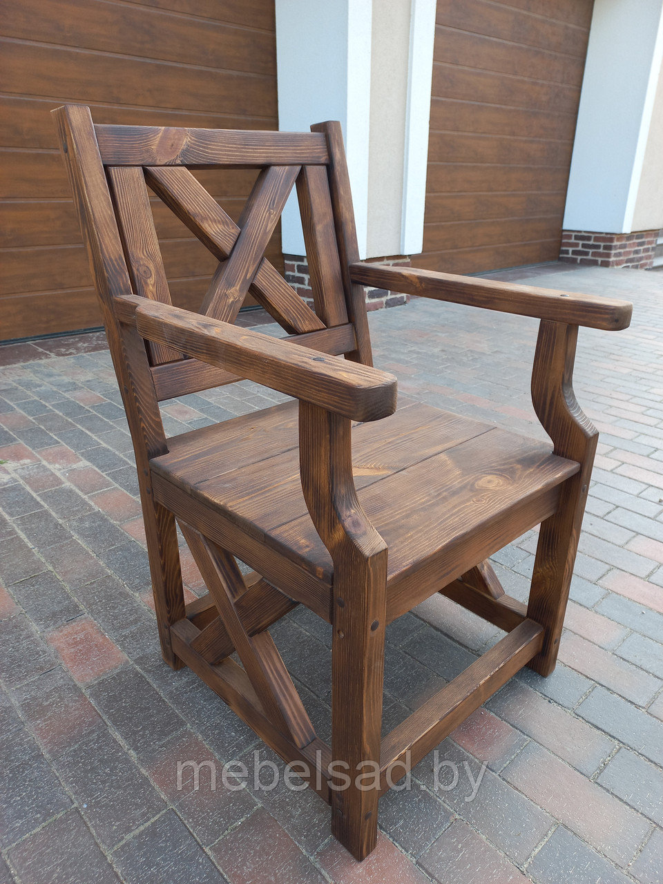 Кресло садовое из массива сосны "Прованс Премиум" - фото 2 - id-p126168227
