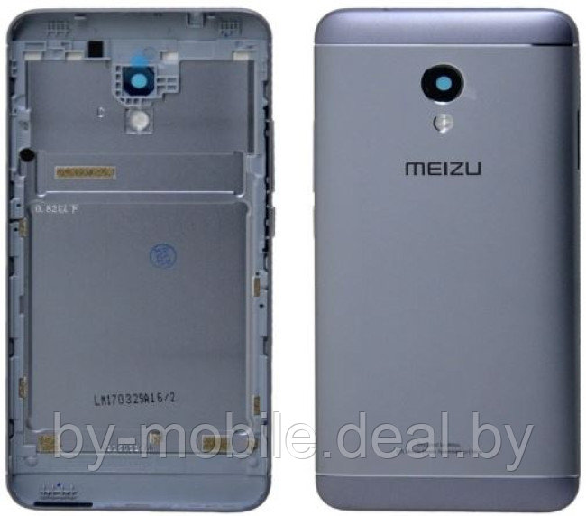 Задняя крышка Meizu M5s (серый) - фото 1 - id-p208894125