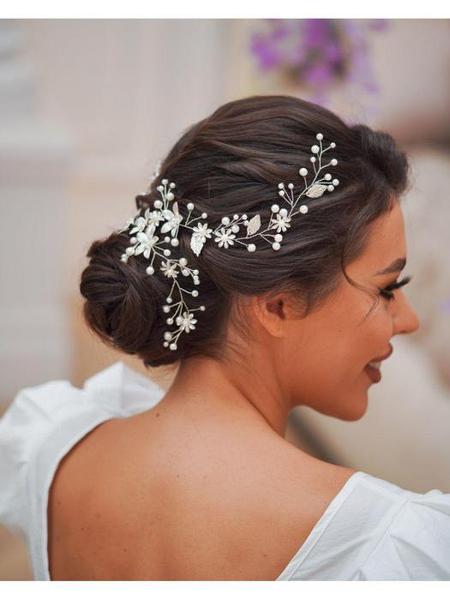 Свадебные украшения для волос невесты, украшения для прически