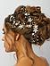 Диадема для невесты свадебная женская на голову веточка корона тиара украшение для волос, фото 9