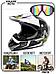 Шлем кроссовый с очками мотошлем для мотоцикла мотокросса питбайка мужской мотоциклетный спортивный, фото 4