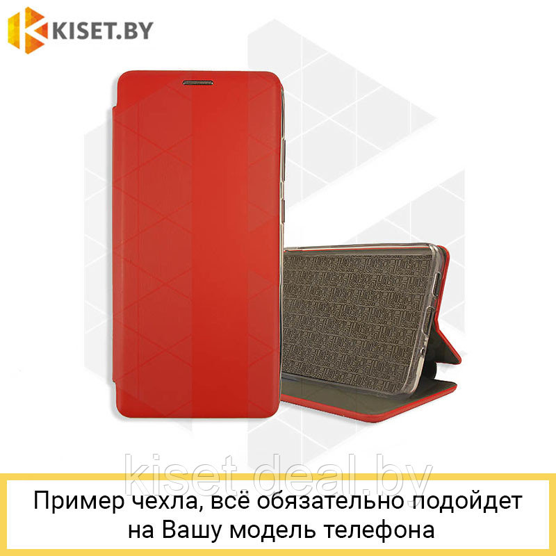 Чехол-книжка KST Book Case 3D с визитницей для Xiaomi Redmi Note 9 / Redmi 10X 4G красный - фото 1 - id-p208895967