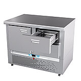 Стол холодильный низкотемпературный Abat СХН-70Н-01 (дверь, ящик 1/2) без борта, фото 2