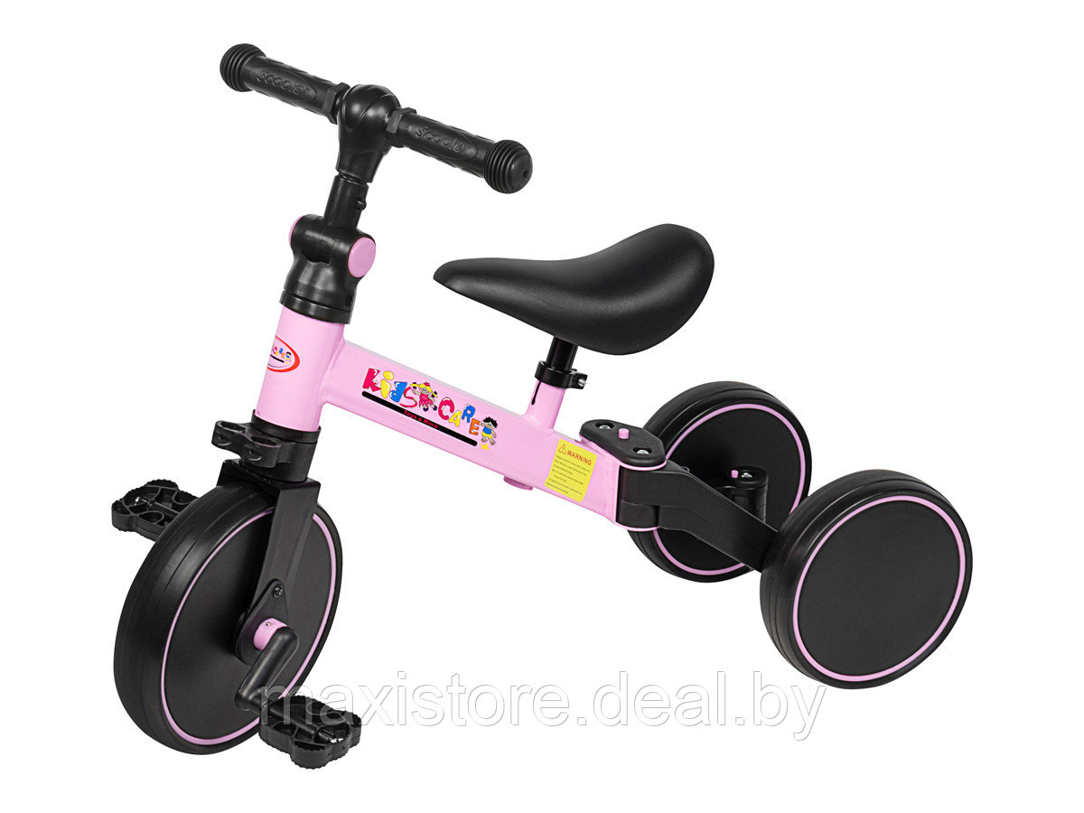Детский велосипед-беговел Kid's Care 003 розовый - фото 1 - id-p208382174