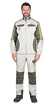Костюм СИРИУС-КАСПИЙ куртка, брюки, молочный с оливой, песочным и СОП, фото 2