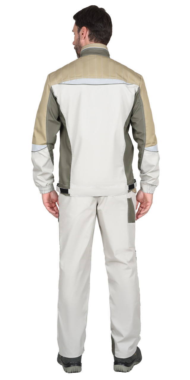 Костюм СИРИУС-КАСПИЙ куртка, брюки, молочный с оливой, песочным и СОП - фото 10 - id-p154235051