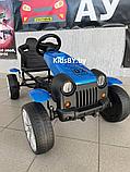 Детская педальная машина RiverToys C222CC (синий) веломобиль, карт, фото 5