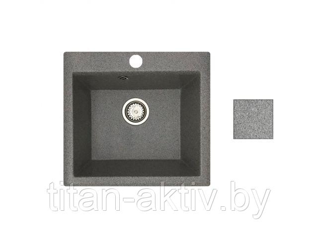 Мойка кухонная из искусственного камня SOLO серый 500х460 мм, AV Engineering - фото 1 - id-p208896350