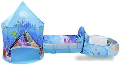 Детский игровой домик - палатка с тоннелем и бассейном, арт. RE1313B - фото 1 - id-p208909966