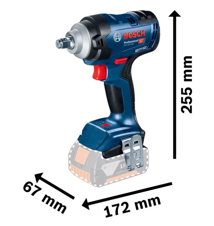 Гайковерт Bosch GDS 18V-400 Professional Solo 06019K0021 (без АКБ) - фото 2 - id-p208911731