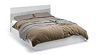 Кровать Антария 160*200 (основание ЛДСП) Белый жемчуг/Ателье светлый