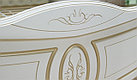 Спальня Александрина Кровать 160 с ламелями Белый/Золото, фото 5