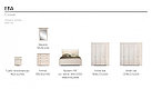 Спальня Ева Кровать 160 МИ с ламелями Белый/Золото, фото 2