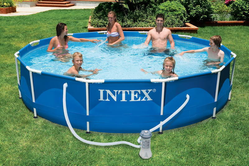 Каркасный бассейн Intex 366х76 см с фильтр насосом Metal Frame 28212