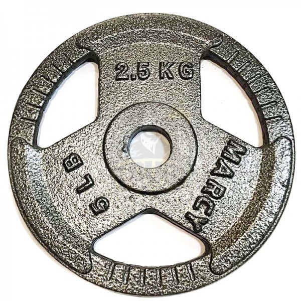 Диск 2.5 кг железный Ø26 мм (арт. K3-2,5kg) - фото 1 - id-p123941542