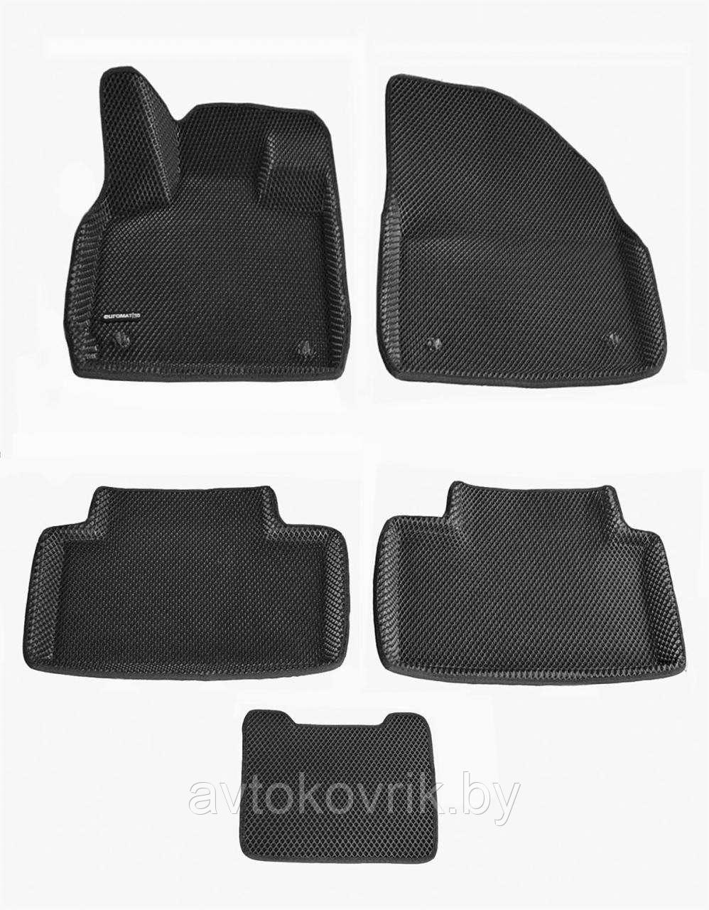 Автомобильные коврики для EXEED TXL c 2020- EVA Euromat 3D, Черный