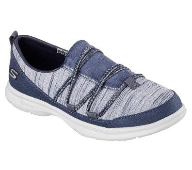 Кроссовки женские Skechers GO STEP - SWAY Women's half boots (sneakers) синий/серый - фото 1 - id-p208916857