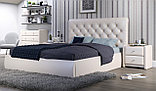 Мягкая кровать Беатриче с подъемником 140х200 кожзам Pearl Shell, фото 4