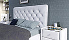 Мягкая кровать Беатриче с подъемником 140х200 Texas white, фото 5