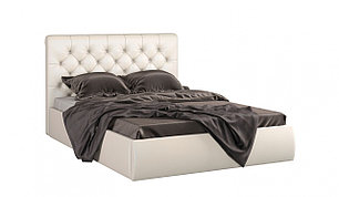 Мягкая кровать Беатриче с подъемником 160х200 кожзам Pearl Shell