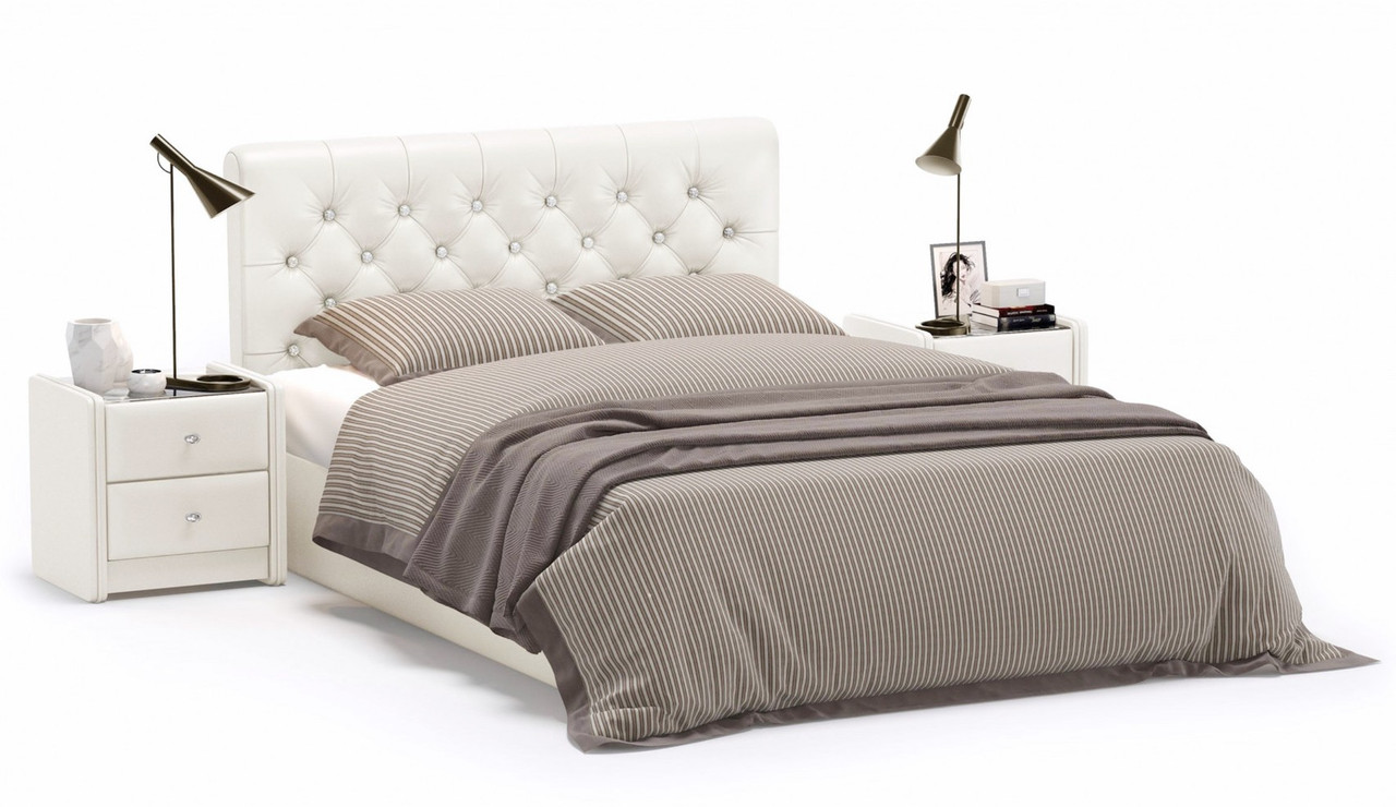 Мягкая кровать Беатриче с подъемником 160х200 кожзам Pearl Shell - фото 10 - id-p208918175