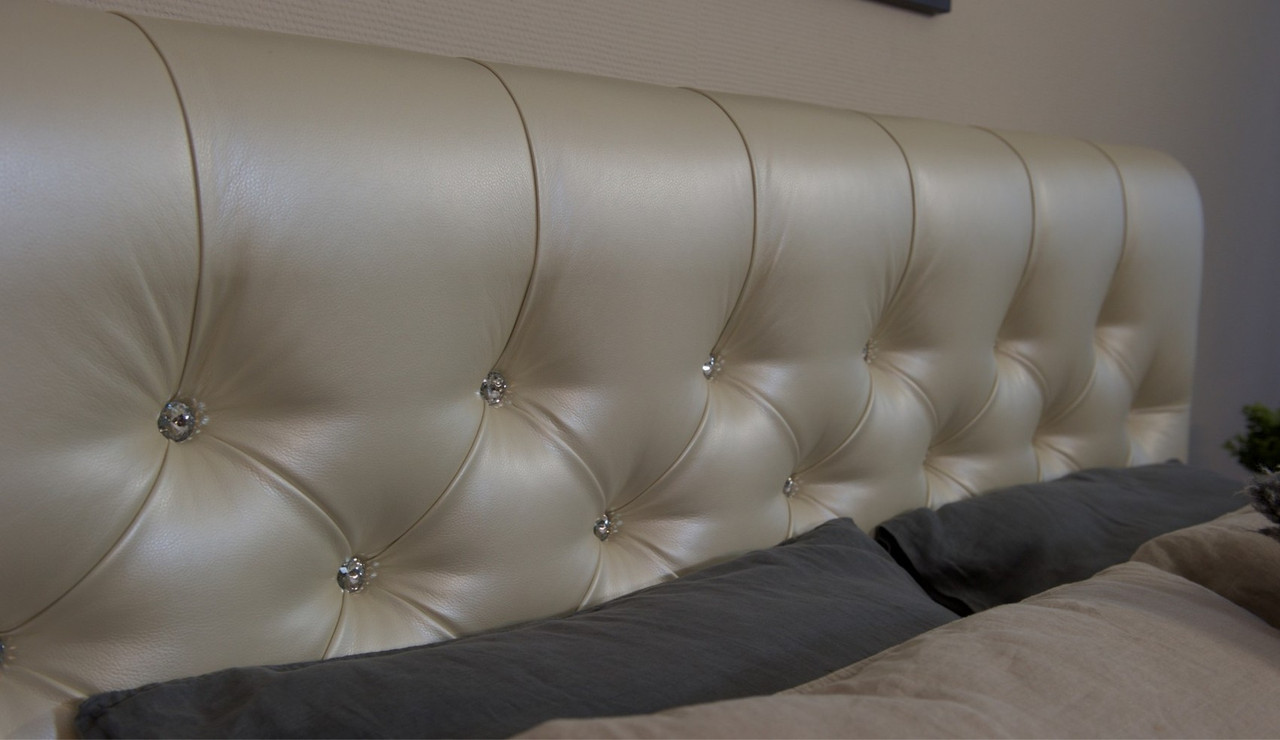 Мягкая кровать Беатриче с подъемником 180х200 кожзам Pearl Shell - фото 7 - id-p208918176
