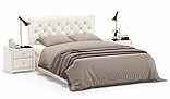 Мягкая кровать Беатриче с подъемником 180х200 кожзам Pearl Shell, фото 10