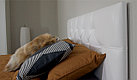 Мягкая кровать Женева 160 Texas white с пуговицами подъемник, фото 8