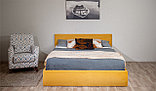 Мягкая кровать Верона 140 Bingo mustard (подъемник), фото 7
