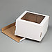 Коробка для торта с окном «Белая» 29,5 х 29,5 х 19 см, фото 4
